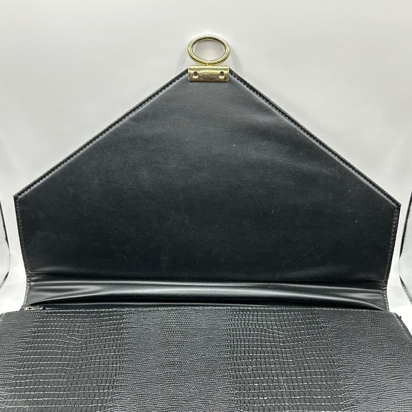 Vintage 80s Faux Croc Embossed Purse - Picture 9 of 10